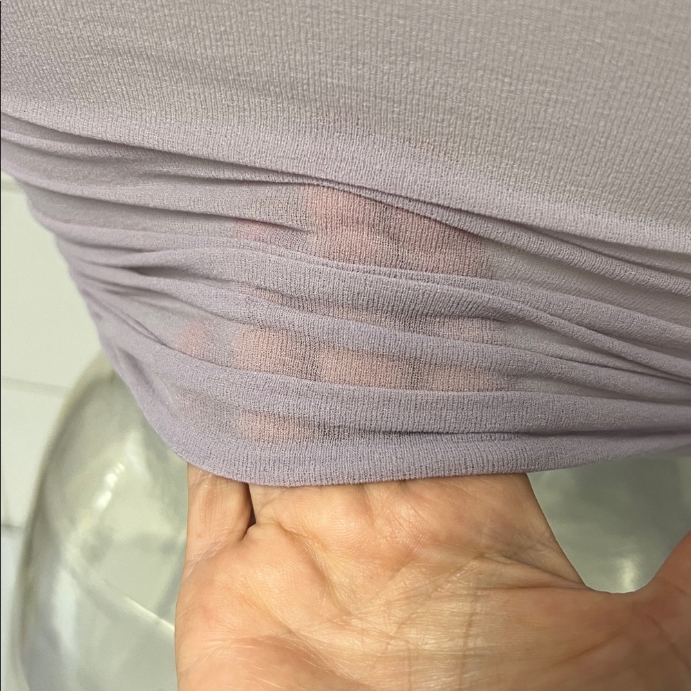 Sheer Lavender Stocking Layer Ballet Top O/S NWOT - Picture 5 of 7